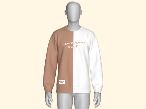 Moletom Estampado Masculino - AME-SE Modelo 3D