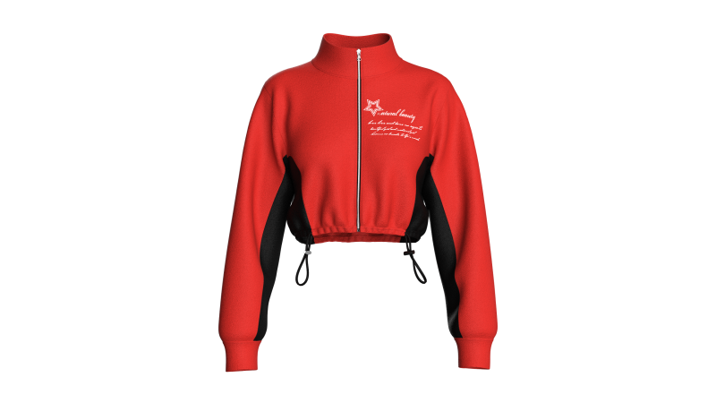 Girls Cropped Jacket - NATURAL BEAUTY 3D Model .c4d .max .obj .3ds .fbx .stl .blend 