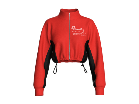 Krótka kurtka dziewczęca - NATURALNE PIĘKNO Model 3D