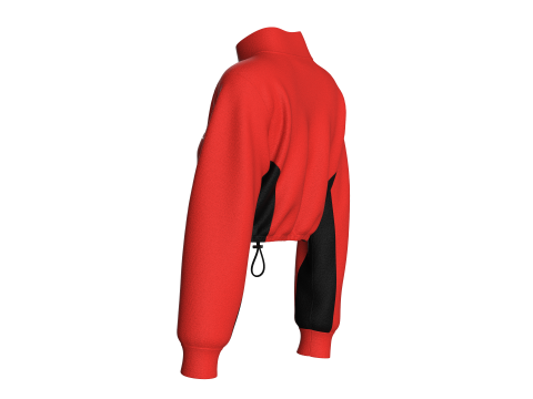 Girls Cropped Jacket - NATURAL BEAUTY 3D Model