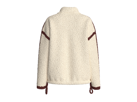 Girls Half Zip Dropped Shoulder Sweatshirt 3D Model