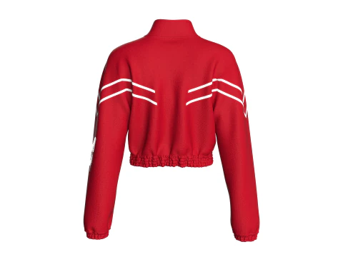 Girls Cropped Jacket With Elastic Bottom 3D Model