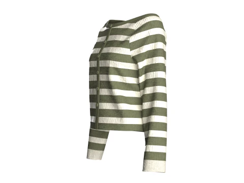 Girls Long Neck Sweater With Bottom 3D Model