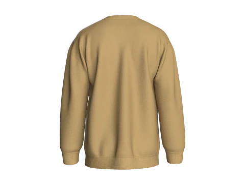 Men Zip Sweatshirt With Pocket 3D Model