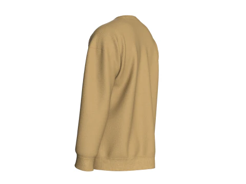 Men Zip Sweatshirt With Pocket 3D Model