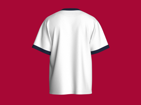 Men Printed Tshirt - THE WORLD 3D Model