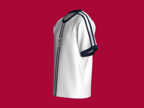 Men Printed Tshirt - THE WORLD 3D Model