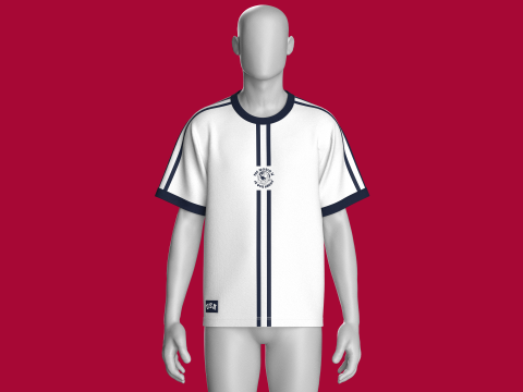 Men Printed Tshirt - THE WORLD 3D Model