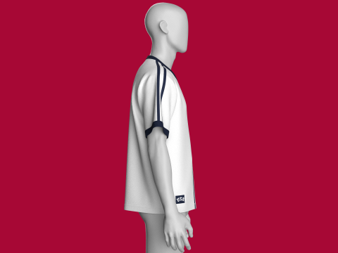 Men Printed Tshirt - THE WORLD 3D Model