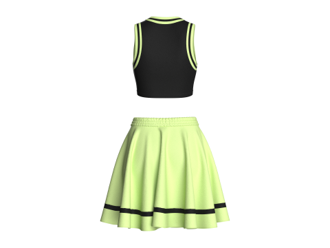 Kız &Ccedil;ocuk Etekli Basketbol &Uuml;st&uuml; - 45 3D Model