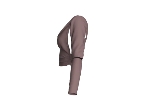 Girls Cute Criss Cross Top 3D Model