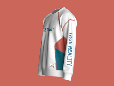 Men 3 Ton Printed Sweatshirt - TRUE REALITY 3D Model