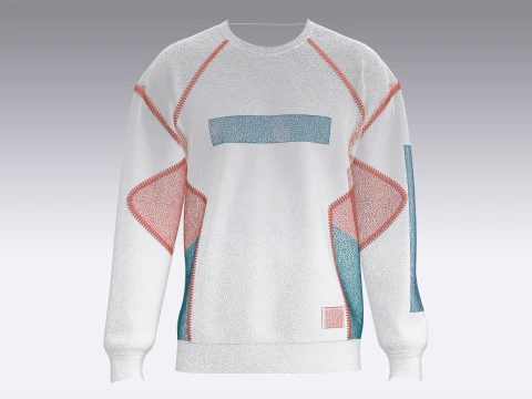 Men 3 Ton Printed Sweatshirt - TRUE REALITY 3D Model