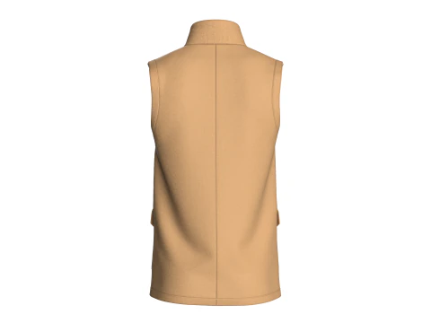 Men Multi Pocket Printed Vest 3D Model