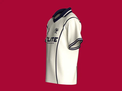 Men Printed Polo Shirt - Sportswear 3D Model