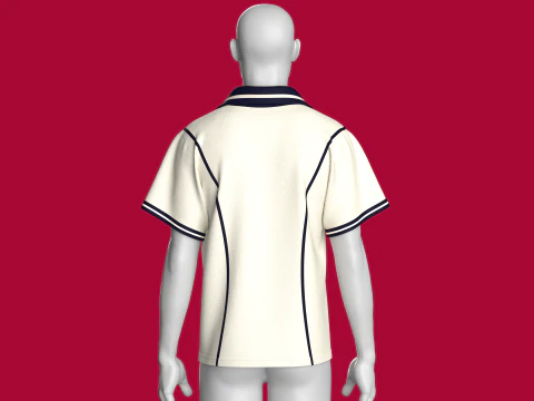 Men Printed Polo Shirt - Sportswear 3D Model