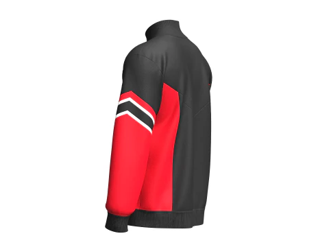 Мужская куртка на молнии с нашивкой 3D Модель