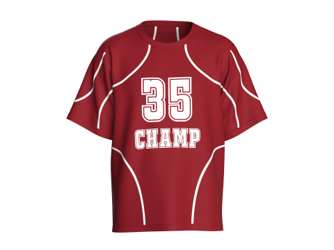 Tshirt de Basket Imprimé Homme Avec Mash - CHAMP Modèle 3D