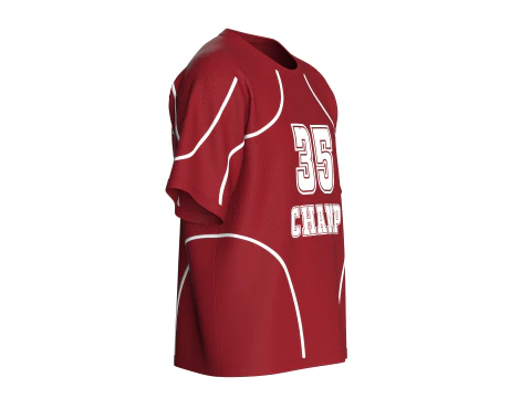 Men Printed Basketball Tshirt With Mash - CHAMP 3D Model