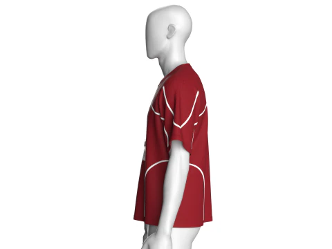 Men Printed Basketball Tshirt With Mash - CHAMP 3D Model