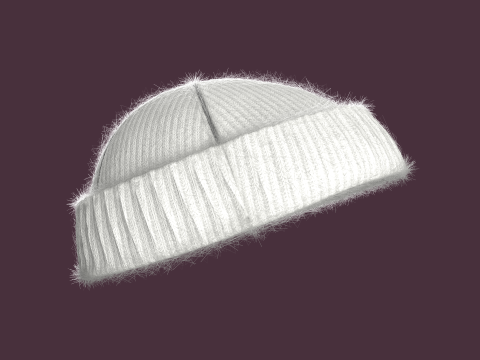 Winter Head Rib Cap 3D Model
