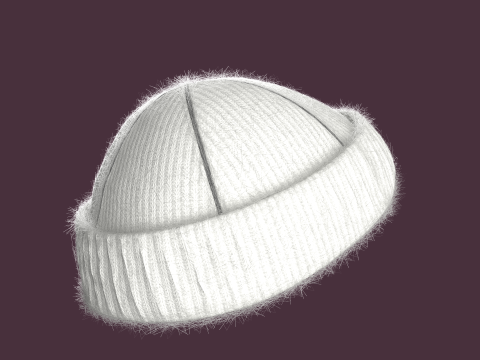 Winter Head Rib Cap 3D Model