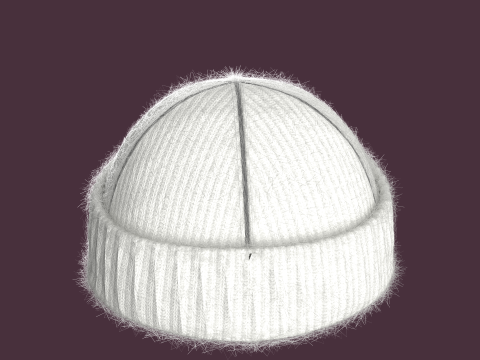 Winter Head Rib Cap 3D Model