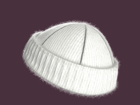 Winter Head Rib Cap 3D Model