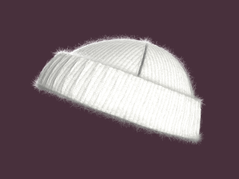 Winter Head Rib Cap 3D Model