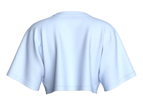 Girls Cropped Tshirt - LOVE 3D Model