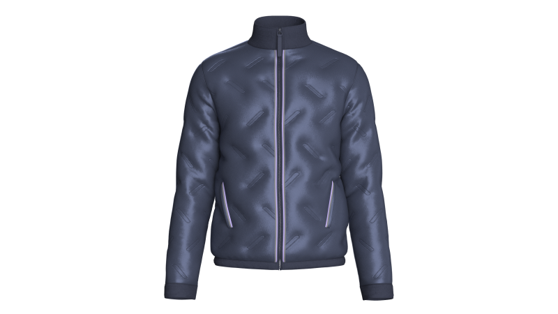 Men Winter Fashionable Padded Jacket 3D Model .c4d .max .obj .3ds .fbx .stl .blend 