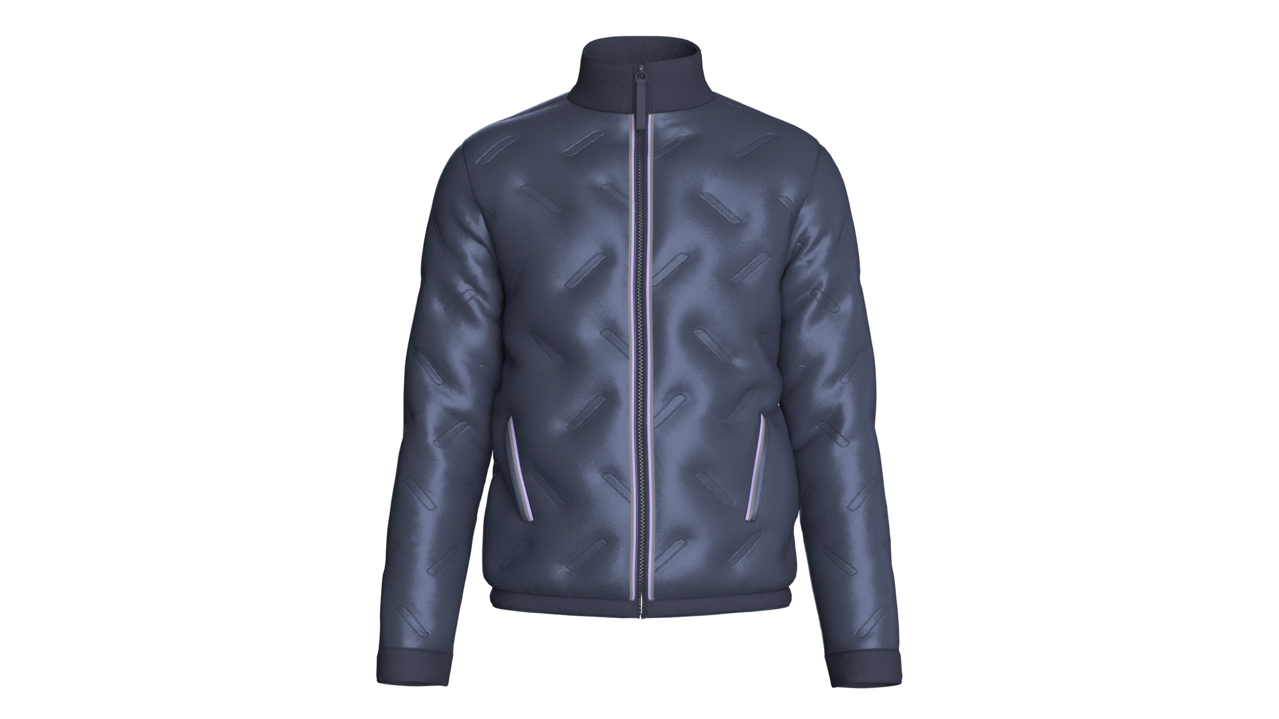 Men Winter Fashionable Padded Jacket 3D Model .c4d .max .obj .3ds .fbx .stl .blend 
