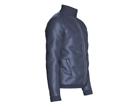 Men Winter Fashionable Padded Jacket 3D Model