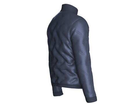 Men Winter Fashionable Padded Jacket 3D Model