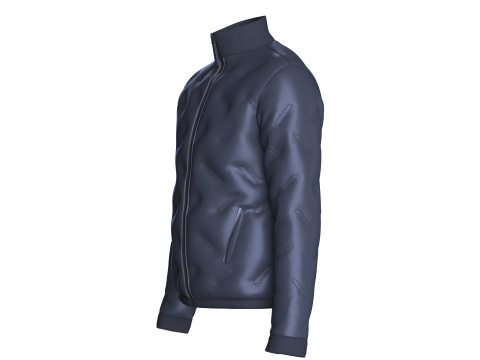 Men Winter Fashionable Padded Jacket 3D Model