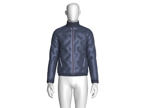 Men Winter Fashionable Padded Jacket 3D Model