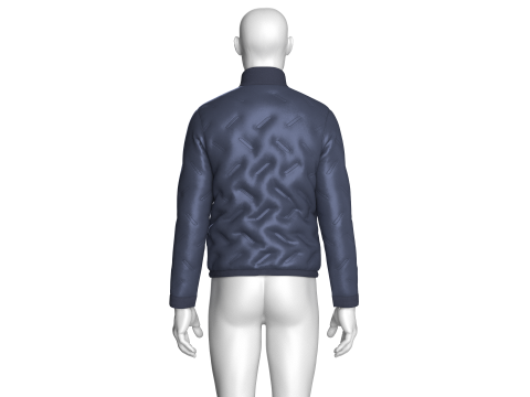 Men Winter Fashionable Padded Jacket 3D Model