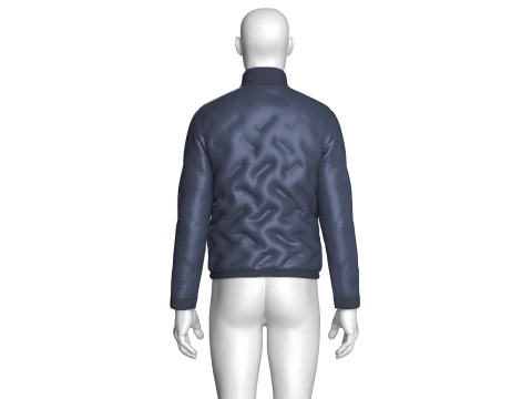 Men Winter Fashionable Padded Jacket 3D Model