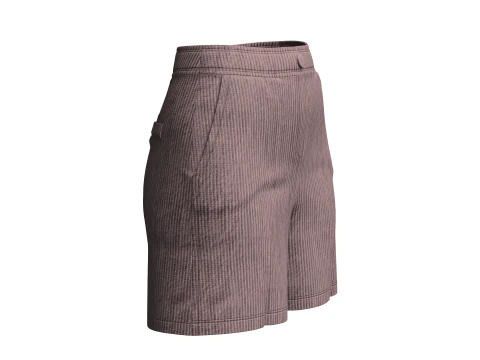 Girls Shorts - Pant 3D Model