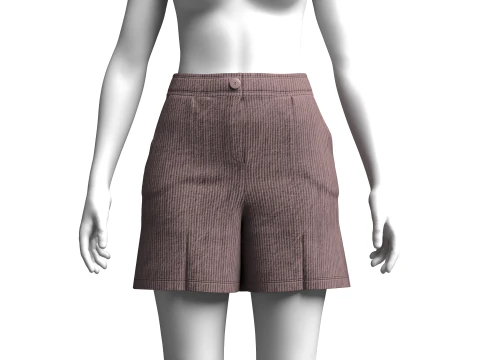 Girls Shorts - Pant 3D Model