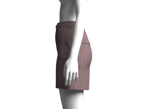 Girls Shorts - Pant 3D Model