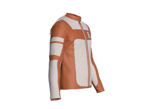 Men Riding Bike Jacket 3D Model