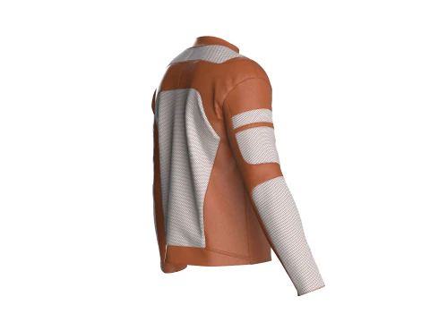 Men Riding Bike Jacket 3D Model