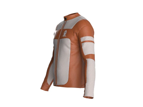 Men Riding Bike Jacket 3D Model