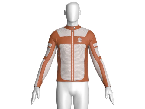 Men Riding Bike Jacket 3D Model