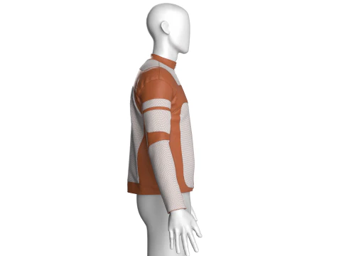 Men Riding Bike Jacket 3D Model