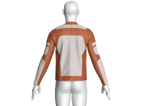 Men Riding Bike Jacket 3D Model