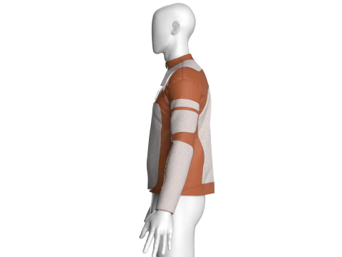 Men Riding Bike Jacket 3D Model