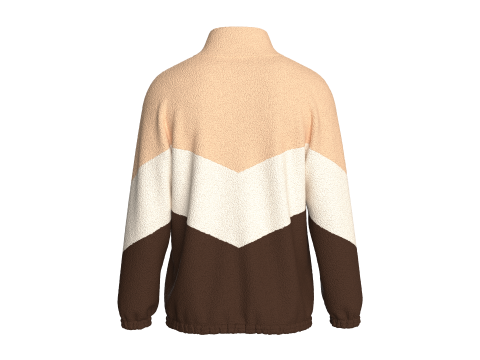 Men 3 Ton Zip Jacket With Elastic Bottom 3D Model