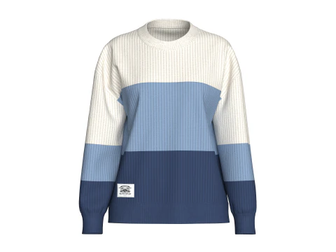 Su&eacute;ter feminino 3 toneladas com remendo Modelo 3D